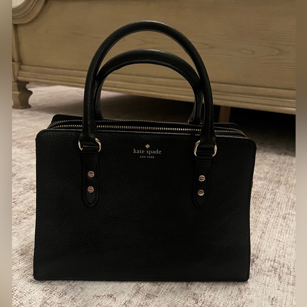 Kate Spade Black Handbag with Crossbody Strap